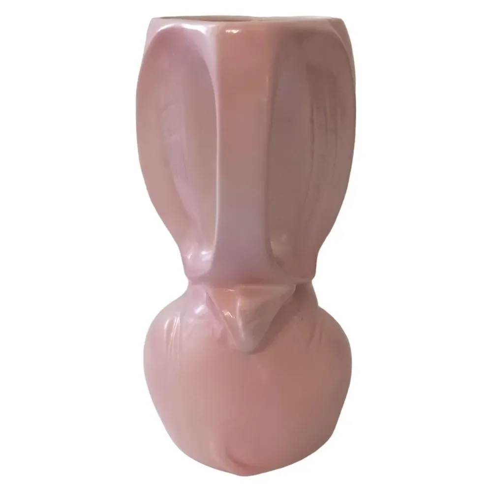 Pink Elephant Planter Pitcher Vase LEGO Japan Porcelain Kitschy Anthropomorphic. - Picture 7 of 16